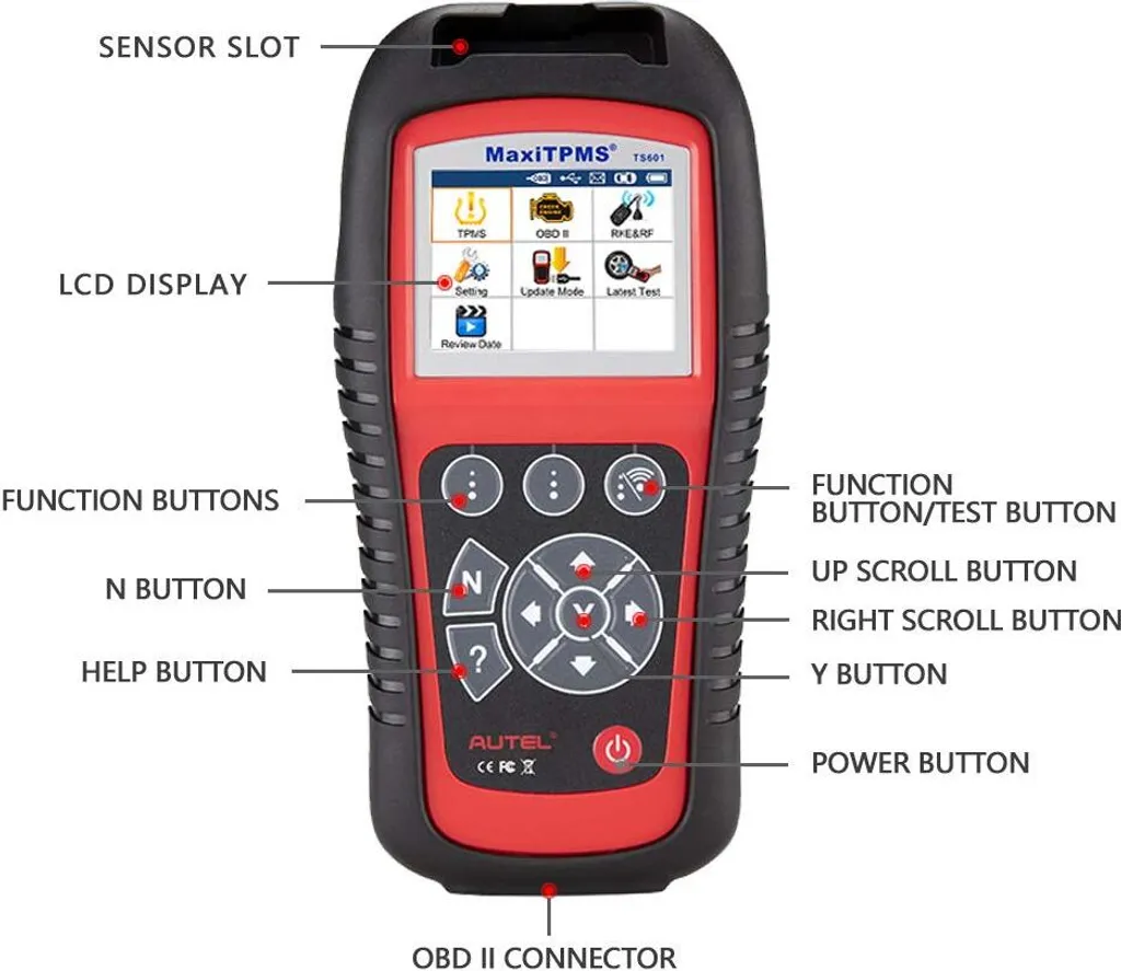 Autel TS601 Diagnosegerät Für TPMS Check/Relearn/Sensorprogrammierung, Vollständige OBDII-Funktionen, Druckdaten, Lebenslange Aktualisierung 8 Autel TS601 Diagnosegerät Für TPMS Check/Relearn/Sensorprogrammierung, Vollständige OBDII-Funktionen, Druckdaten, Lebenslange Aktualisierung - Image 8