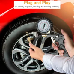 Reifenfüller Reifendruckmesser Reifendruckprüfer Luftdruckprüfer Hohe Präzision 220 PSI Für Auto Motorrad PKW LKW Reifenfüll-Messgerät, GEKER -Volkswagen Kenwood Verkaufe 91276f006382043bbe2f753d6045cd98