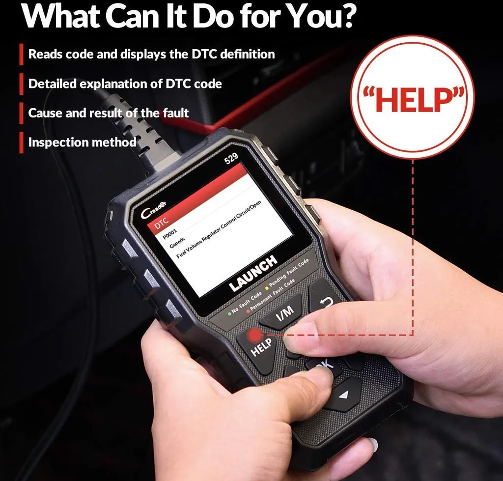 LAUNCH OBD2 Diagnosegerät CR529 KFZ Diagenosegerät Felercode Auslesen Auslesegerät Code Reader MIL Ausschalten Echtzeitdaten Und O2 Sensor EVAP Test 3 LAUNCH OBD2 Diagnosegerät CR529 KFZ Diagenosegerät Felercode Auslesen Auslesegerät Code Reader MIL Ausschalten Echtzeitdaten Und O2 Sensor EVAP Test - Image 3