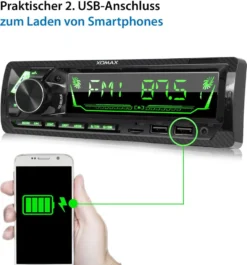 XOMAX XM-RD285 Autoradio Mit DAB+ Plus, Bluetooth Freisprecheinrichtung, 2x USB, SD, AUX IN, 1 DIN -Volkswagen Kenwood Verkaufe 92c1c75046ac1dd637508d88a37e083a 1