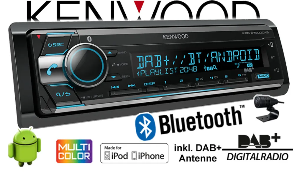 KENWOOD KDC-X7200DAB USB Autoradio Bluetooth Digitalradio MP3 Inkl DAB Antenne 10 KENWOOD KDC-X7200DAB USB Autoradio Bluetooth Digitalradio MP3 Inkl DAB Antenne - Image 10