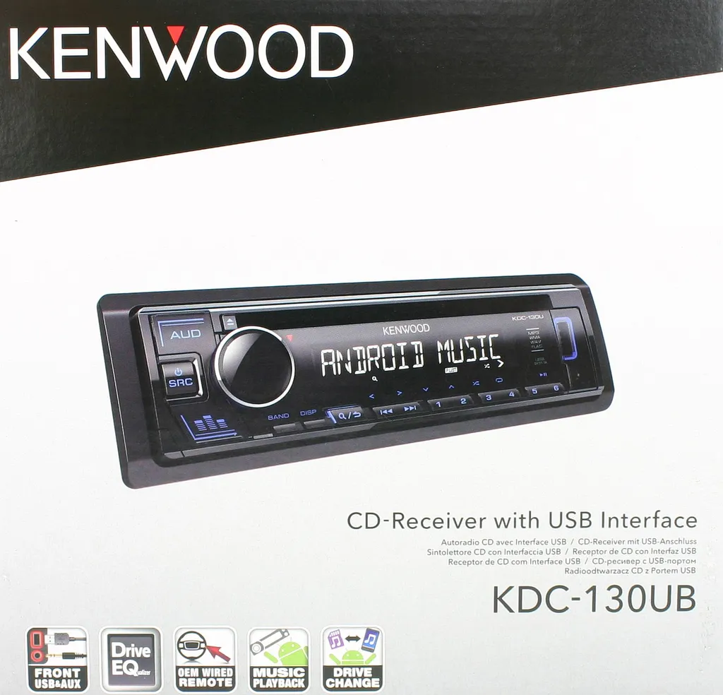 KENWOOD KDC-130UB CD USB MP3 Autoradio Blaue Tastenbeleuchtung Android AOA Flac 3 KENWOOD KDC-130UB CD USB MP3 Autoradio Blaue Tastenbeleuchtung Android AOA Flac - Image 3