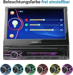 XOMAX XM-V746 Autoradio Mit 7 Zoll Touchscreen Bildschirm (ausfahrbar), Bluetooth, USB, SD, AUX, 1 DIN -Volkswagen Kenwood Verkaufe 9c2f45022d6e597451bd11a4ed1440e1