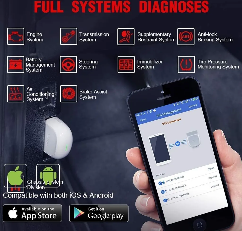 Autel AP200 Obd2 Bluetooth Adapter,Fehlercode Von Alle System Auslesen,Sonderfunktion Für Öl SAS EPB DPF BMS IMMO Und TPMS, OBD2 Bluetooth Diagnosegerät.geeignet Für IOS Und Android 4 Autel AP200 Obd2 Bluetooth Adapter,Fehlercode Von Alle System Auslesen,Sonderfunktion Für Öl SAS EPB DPF BMS IMMO Und TPMS, OBD2 Bluetooth Diagnosegerät.geeignet Für IOS Und Android - Image 4