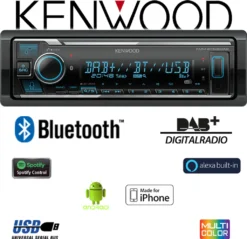 KENWOOD KMM-BT506DAB Digitalradio USB Bluetooth MP3 Inkl DAB Antenne Autoradio -Volkswagen Kenwood Verkaufe a0290f3880eaf0f8d239f07186cca40e