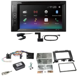 Pioneer AVH-A240DAB DAB+ Bluetooth Einbauset Für Mercedes Sprinter W906 Crafter