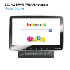 XOMAX XM-2VA1007 Autoradio Mit Android 10, Navi GPS Navigation, 10 Zoll Touchscreen Bildschirm, Bluetooth, SD, USB, 2 DIN -Volkswagen Kenwood Verkaufe a66334ecf4dfbc290a4ce40351998b37