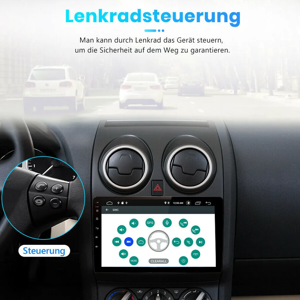 Nissan Qashqai Android 11 Autoradio 9" Touchscreen BT GPS Navi Carplay 2GB RAM 32GB ROM 3 Nissan Qashqai Android 11 Autoradio 9" Touchscreen BT GPS Navi Carplay 2GB RAM 32GB ROM - Image 3