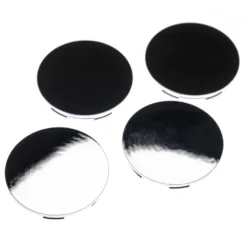 Vhbw 4x Universal Nabenkappe Kompatibel Mit Diverse Autos, PKW - Auto Radnabendeckel, 60 Mm, Silber, Kunststoff Mit Chrom-Optik