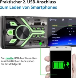 XOMAX XM-V426 Autoradio Mit 4 Zoll Touchscreen Bildschirm, Bluetooth, 2x USB, SD, AUX IN, 1 DIN 19 XOMAX XM-V426 Autoradio Mit 4 Zoll Touchscreen Bildschirm, Bluetooth, 2x USB, SD, AUX IN, 1 DIN -Volkswagen Kenwood Verkaufe b283a5fe16c333533083fa90f9d514c4