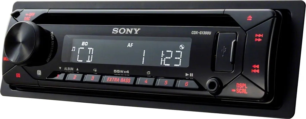 Sony CDXG1300U Autoradio Mit CD-Player USB AUX Extra Bass Rote Beleuchtung 10 Sony CDXG1300U Autoradio Mit CD-Player USB AUX Extra Bass Rote Beleuchtung - Image 10