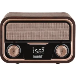 BEATSMAN RETRO Stereo-Lautsprecher (Bluetooth, USB Anschluss, Micro-SD Kartenleser, Retro-Optik, 2000 MAH, Lithium Akku)