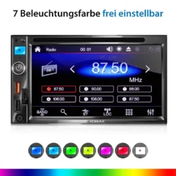 XOMAX XM-2D6913 Autoradio Mit 6,9 Zoll Touchscreen Bildschirm (kapazitiv), DVD CD Player, Bluetooth, SD, USB, 2 DIN -Volkswagen Kenwood Verkaufe baccf6fb176b4d6b294826125aaf03d8