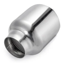 Universal 63mm Auto Auspuff Auspufftopf Endrohr Edelstahl 2.5" Inlet 4" Outlet