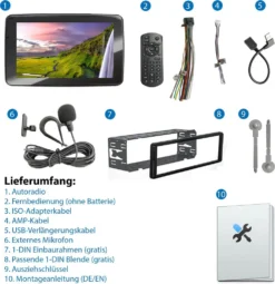 XOMAX XM-V911R Autoradio Mit 9 Zoll Touchscreen Bildschirm, Mirrorlink, Bluetooth, 2x USB, SD, 1 DIN -Volkswagen Kenwood Verkaufe bc58388373ff9d37965f669e154e5f34