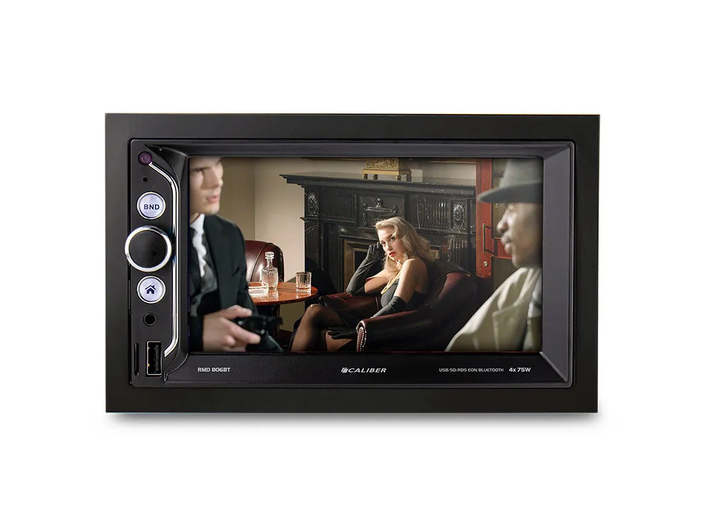 Autoradio Met Bluetooth - AUX - 4 X 75 Watt - USB - AM / FM Radio - Mirrorlink - Dubbele Din Touchscreen (RMD806BT) 1 Autoradio Met Bluetooth - AUX - 4 X 75 Watt - USB - AM / FM Radio - Mirrorlink - Dubbele Din Touchscreen (RMD806BT)
