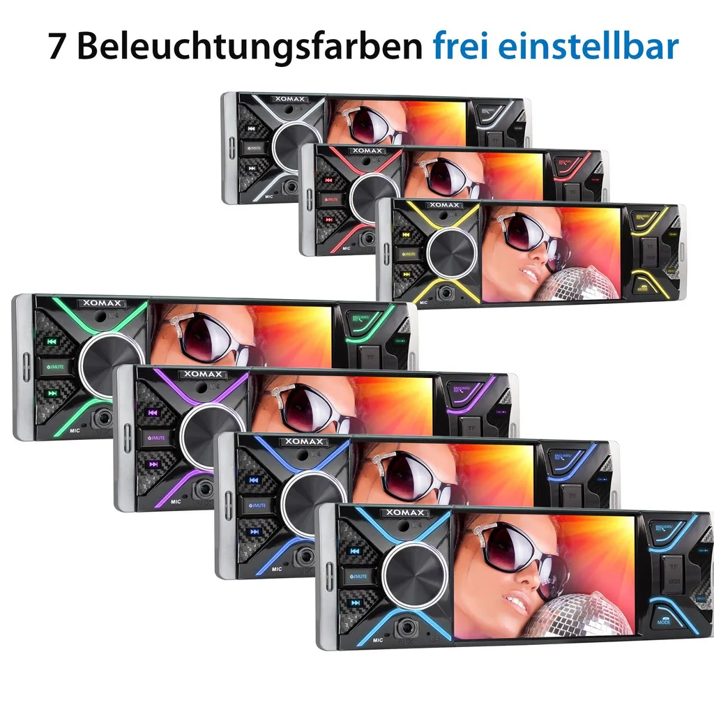 XOMAX XM-V417 Autoradio Mit 4 Zoll Touchscreen Bildschirm, Bluetooth Freisprecheinrichtung, USB SD, AUX, 1 DIN 7 XOMAX XM-V417 Autoradio Mit 4 Zoll Touchscreen Bildschirm, Bluetooth Freisprecheinrichtung, USB SD, AUX, 1 DIN - Image 7