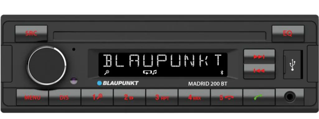 BLAUPUNKT Madrid 200 BT - Bluetooth 1-DIN Radio Ohne CD Mit USB | Autoradio 1 BLAUPUNKT Madrid 200 BT - Bluetooth 1-DIN Radio Ohne CD Mit USB | Autoradio