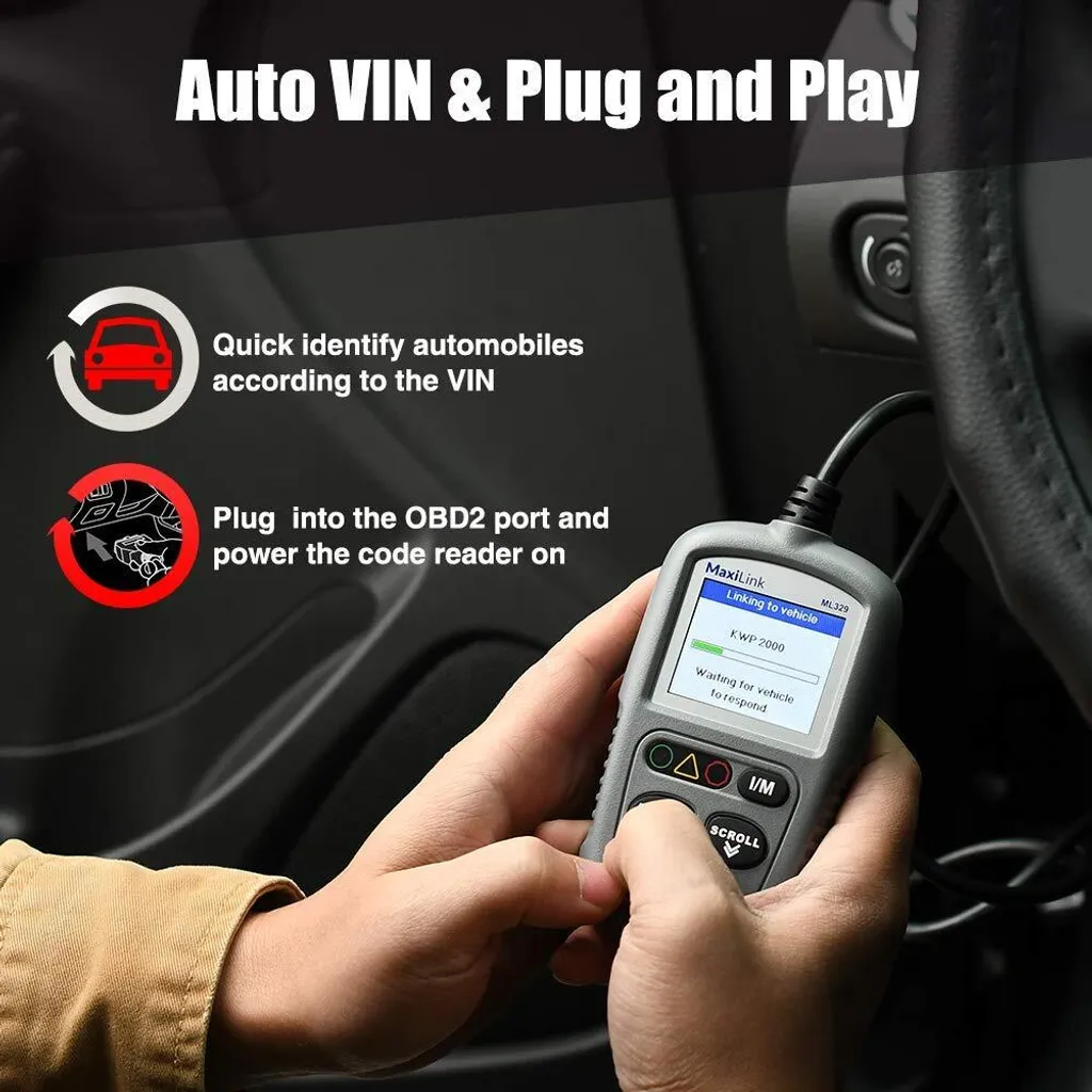 Autel ML329 OBD2 Diagnosegeräte Für VW BMW Audi Mercedes Etc, 3 Sprache (Deutsche Inkl.) Verfügbar, KFZ-Auslesegerät Software Free Update Dieselmotor Kompatibel 5 Autel ML329 OBD2 Diagnosegeräte Für VW BMW Audi Mercedes Etc, 3 Sprache (Deutsche Inkl.) Verfügbar, KFZ-Auslesegerät Software Free Update Dieselmotor Kompatibel - Image 5