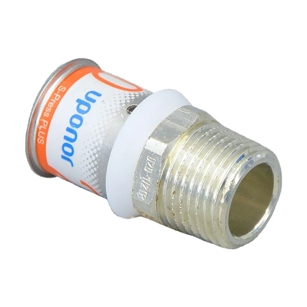 Uponor S-Press PLUS MLC Übergangsnippel 20mm X 3/4" AG 2 Uponor S-Press PLUS MLC Übergangsnippel 20mm X 3/4" AG - Image 2