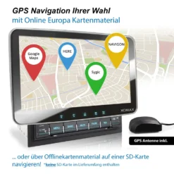 XOMAX XM-2VA1007 Autoradio Mit Android 10, Navi GPS Navigation, 10 Zoll Touchscreen Bildschirm, Bluetooth, SD, USB, 2 DIN -Volkswagen Kenwood Verkaufe cf373d001b140518f7f4d21101237d79