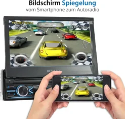 XOMAX XM-V746 Autoradio Mit 7 Zoll Touchscreen Bildschirm (ausfahrbar), Bluetooth, USB, SD, AUX, 1 DIN -Volkswagen Kenwood Verkaufe d92d8bacb864700bcb5ecc8d0c90b972