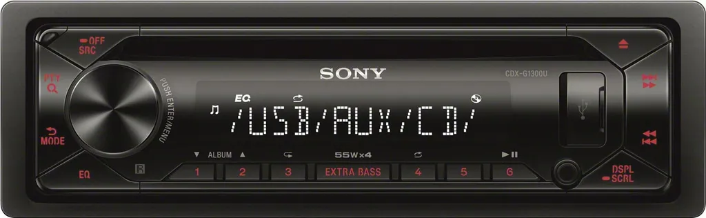 Sony CDXG1300U Autoradio Mit CD-Player USB AUX Extra Bass Rote Beleuchtung 8 Sony CDXG1300U Autoradio Mit CD-Player USB AUX Extra Bass Rote Beleuchtung - Image 8