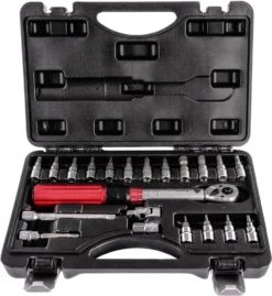 Belko Drehmomentschlüssel 1/4 Zoll, 5-30 Nm, ± 3% Fehlergenauigkeit, Ideal Für Fahrrad & Motorrad, Inkl. 3/8" Adapter, Innensechskant, Torx, Kreuzschlitz Bits, Verlängerung Uvm., 22 Tlg. SET -Volkswagen Kenwood Verkaufe dcf816cbe79b200d67c70837185f2027