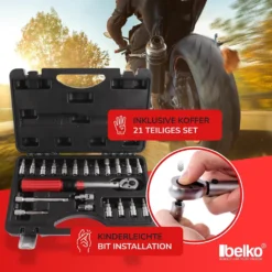 Belko Drehmomentschlüssel 1/4 Zoll, 5-30 Nm, ± 3% Fehlergenauigkeit, Ideal Für Fahrrad & Motorrad, Inkl. 3/8" Adapter, Innensechskant, Torx, Kreuzschlitz Bits, Verlängerung Uvm., 22 Tlg. SET -Volkswagen Kenwood Verkaufe e0b541a473533b2c91576f38556c34e7