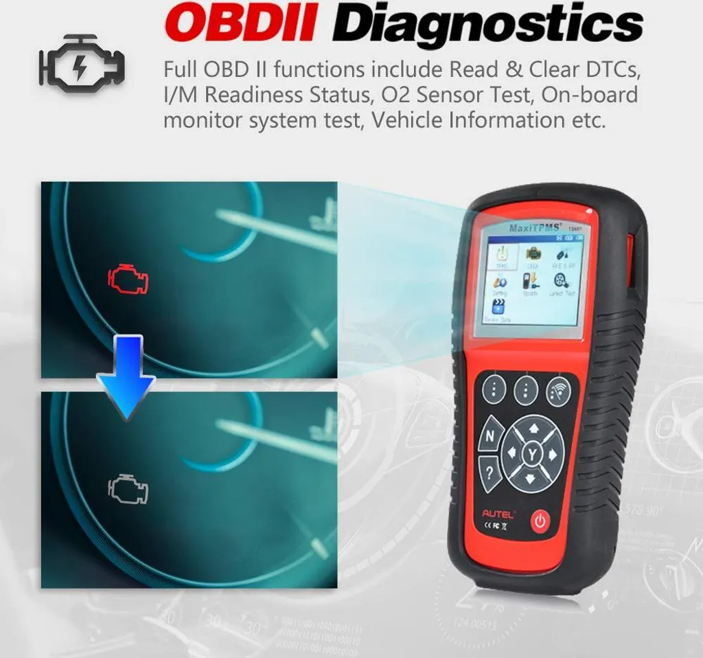 Autel TS601 Diagnosegerät Für TPMS Check/Relearn/Sensorprogrammierung, Vollständige OBDII-Funktionen, Druckdaten, Lebenslange Aktualisierung 3 Autel TS601 Diagnosegerät Für TPMS Check/Relearn/Sensorprogrammierung, Vollständige OBDII-Funktionen, Druckdaten, Lebenslange Aktualisierung - Image 3