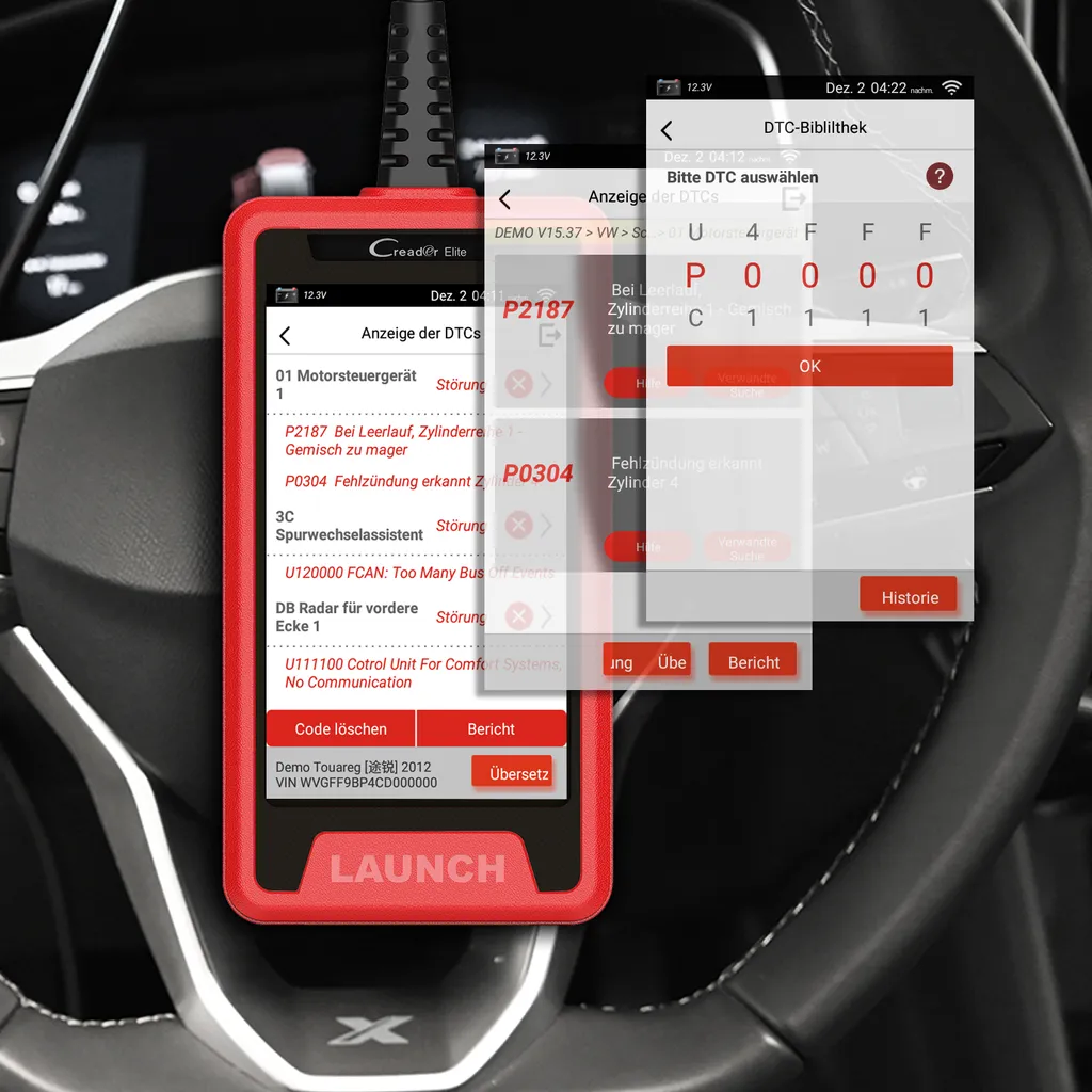 LAUNCH CRE Euro1 OBD2 Diagnosegerät Für Alle Steuergeräte +31 Service Funktionen 2 LAUNCH CRE Euro1 OBD2 Diagnosegerät Für Alle Steuergeräte +31 Service Funktionen - Image 2