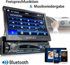 XOMAX XM-V748D Autoradio Mit DAB+ Plus, Mirrorlink, 7 Zoll Touchscreen Bildschirm (kapazitiv), Bluetooth, AUX, SD, USB, 1 DIN -Volkswagen Kenwood Verkaufe ec2f62bae4a79d1e68a122d156b47e92