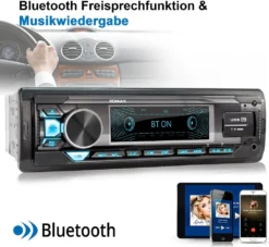 XOMAX XM-R281 Autoradio Mit Bluetooth Freisprecheinrichtung, USB Mit Ladefunktion, SD, AUX IN, 1 DIN -Volkswagen Kenwood Verkaufe eff6a0f0d9af762f507e9d115a9d5d29