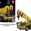 Mould King 13107 Teleskop Schwerlast-Kran-Wagen 8 Motoren Souveräne Kraft