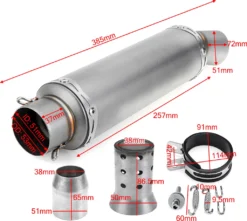 Audew 38-51mm Motorrad Auspuff Auspufftopf Endtopf + Schalldämpfer Abnehmbar Edelstahl -Volkswagen Kenwood Verkaufe f56b0a9c13d78a2cc2706b5f9a7ce540