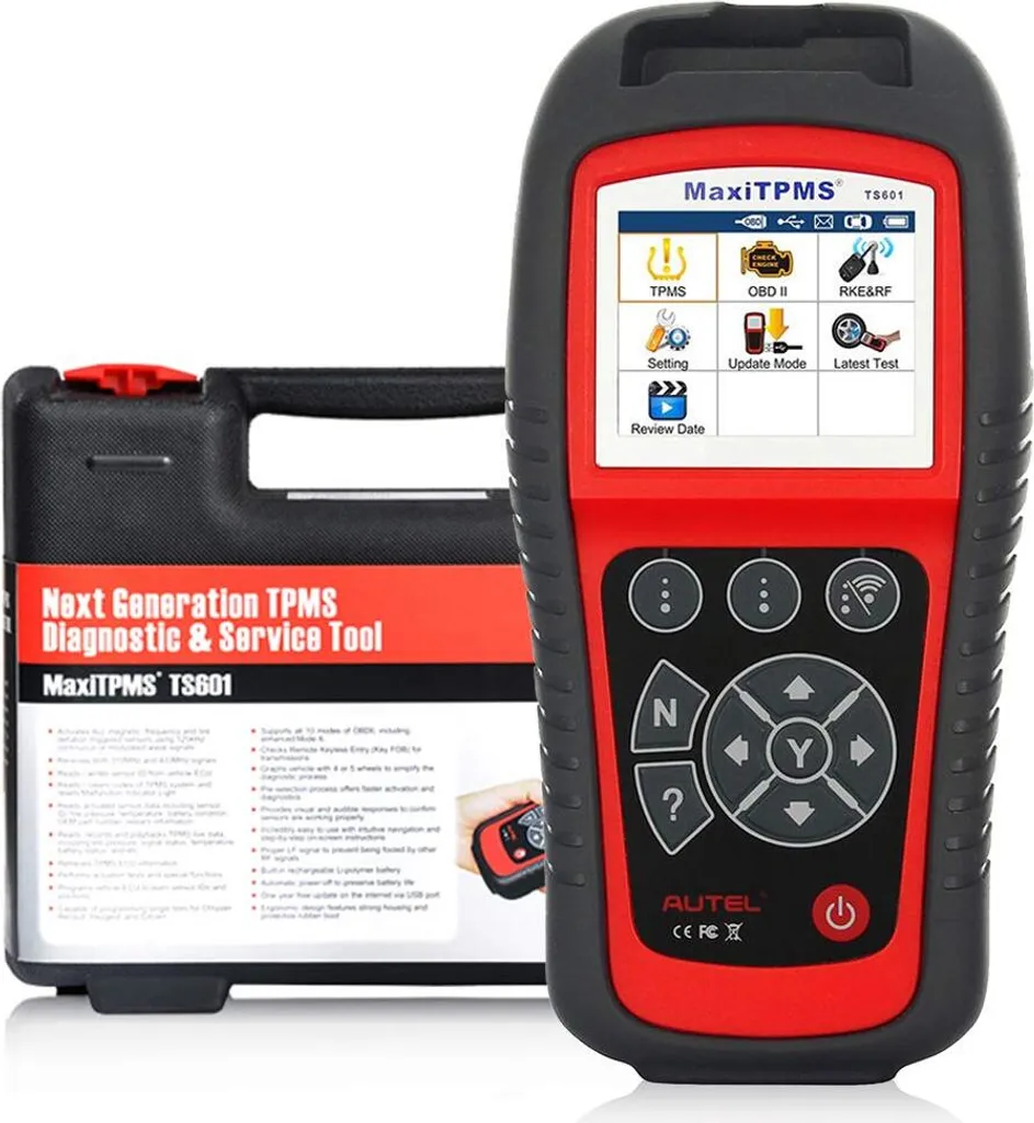 Autel TS601 Diagnosegerät Für TPMS Check/Relearn/Sensorprogrammierung, Vollständige OBDII-Funktionen, Druckdaten, Lebenslange Aktualisierung 1 Autel TS601 Diagnosegerät Für TPMS Check/Relearn/Sensorprogrammierung, Vollständige OBDII-Funktionen, Druckdaten, Lebenslange Aktualisierung