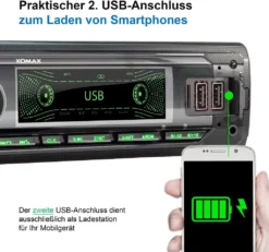XOMAX XM-R281 Autoradio Mit Bluetooth Freisprecheinrichtung, USB Mit Ladefunktion, SD, AUX IN, 1 DIN -Volkswagen Kenwood Verkaufe fb723d739e2356ec91e077d81dce70aa