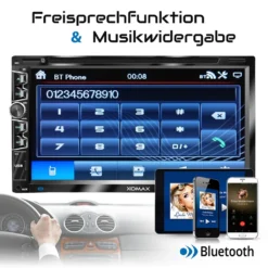 XOMAX XM-2D6907 Autoradio Mit 6,9 Zoll Touchscreen Bildschirm (kapazitiv), USB Mirrorlink, DVD CD Player, Micro SD, 2 DIN 17 XOMAX XM-2D6907 Autoradio Mit 6,9 Zoll Touchscreen Bildschirm (kapazitiv), USB Mirrorlink, DVD CD Player, Micro SD, 2 DIN -Volkswagen Kenwood Verkaufe fc9fb82f4f7277572cb0aea8f1666cae