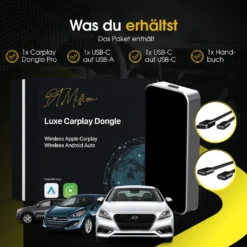 Premium Carplay-Dongle – Carplay – Funktioniert Mit Apple Carplay Und Android Auto –Apple Carplay – Carplay Wireless – Android Auto – Carplay Autoradio – Carplay Wireless –55 X 55 X 13 Mm -Volkswagen Kenwood Verkaufe ff12a917cc28d8e9307440a1922dd459