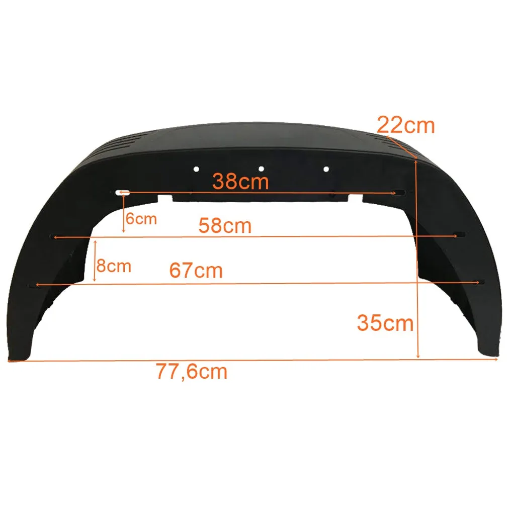 AL-KO ALKO Kotflügel EA220, Schwarz, B220, S770, H350 3 AL-KO ALKO Kotflügel EA220, Schwarz, B220, S770, H350 - Image 3